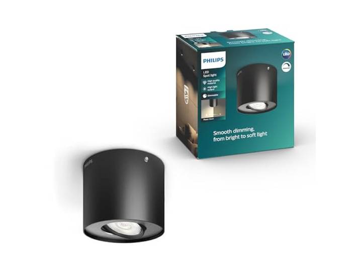 Philips Phase LED-Spotleuchte, Deckenspot, Schwarz