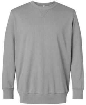 LAT 6935 Vintage Wash Crew T-Shirt in Washed Grey size Medium   Polyester Blend
