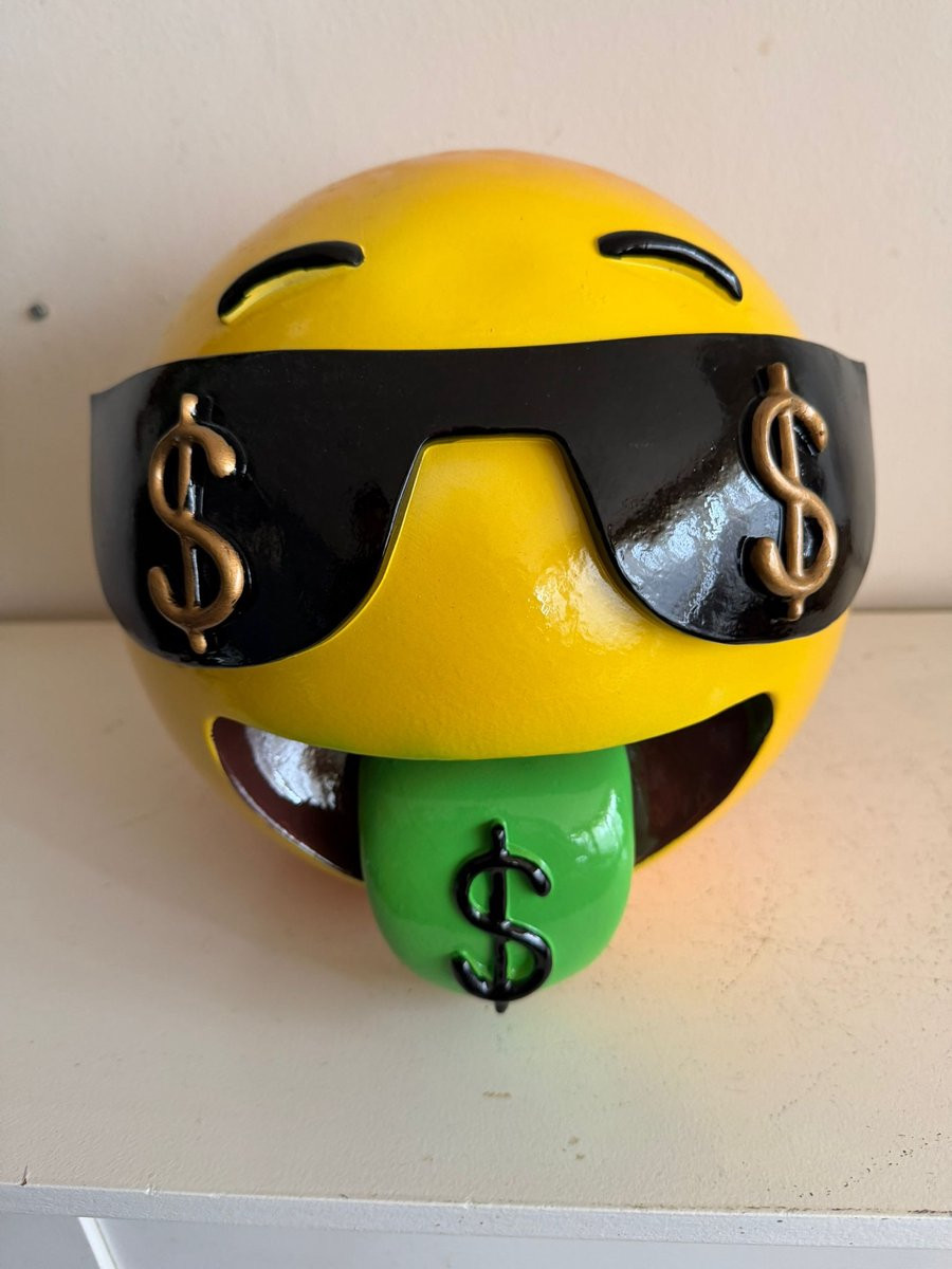 Goodyz Funserie Emoticon Beeldjes - Smiley en Dollar teken