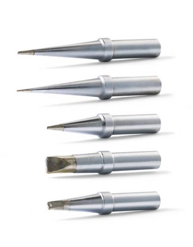 Weller WE-1010 Lötspitzen-Set Langform, konisch, Meißelform, Flachform Inhalt 5 Teile