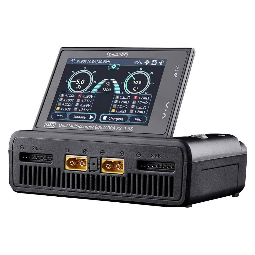 Toolkitrc Dual-Ladegerät M8D 1600W DC, 1-8S (TK13000)