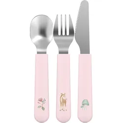MEPAL Mio Kinderbesteck-Set Fairy Garden 3-tlg. - rosa