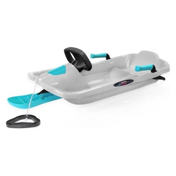 Power Play Skipper Bobslaede med rat Titan Blue Ice (MCU4110763134)