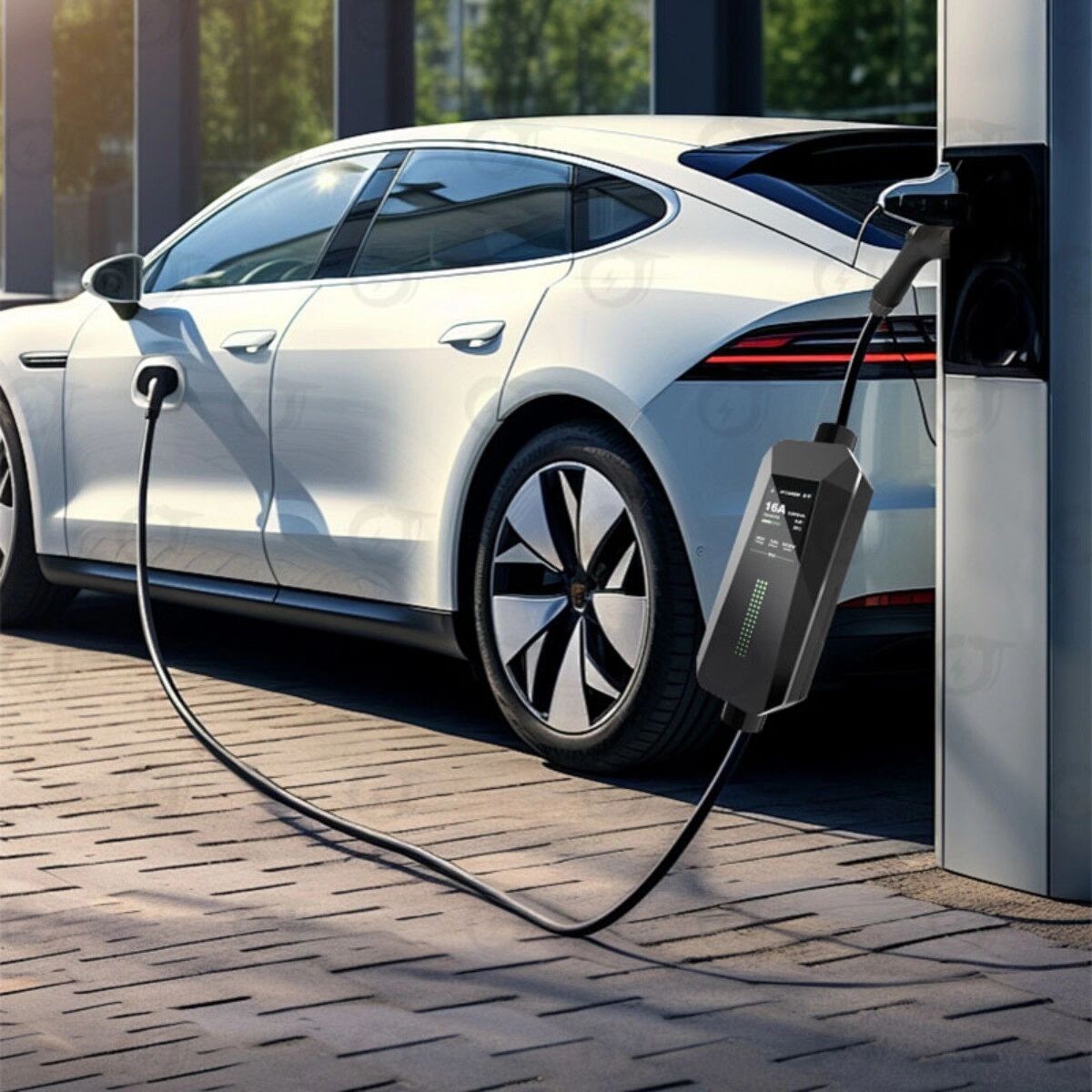 INF Type1 3.5KW/16A tragbares EV-Ladegerät - mobiles Autoladegerät mit Mehrfachschutz, wasserdicht und kompakt