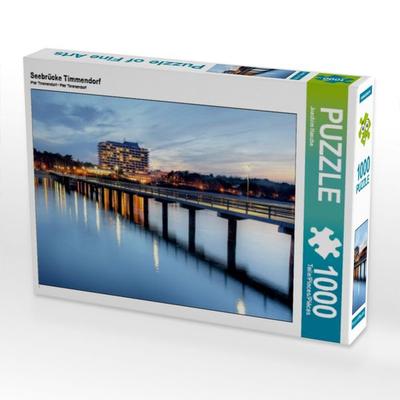 CALVENDO Puzzle Seebrücke Timmendorf | 1000 Teile Lege-Größe 64x48cm Foto-Puzzle für glückliche Stunden