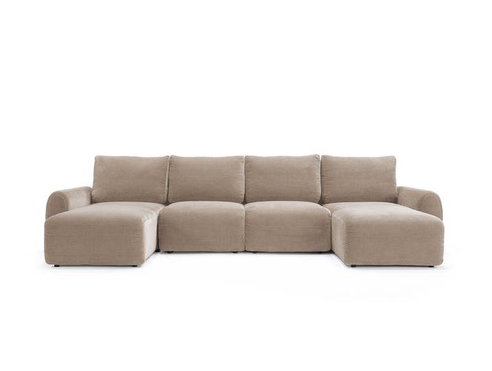 Innovation Living Norum Sofabett U-Form mit Armlehnen