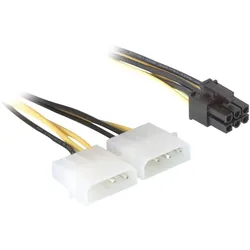 DELOCK 2x Molex 4pin St -> PCI Express 6pin