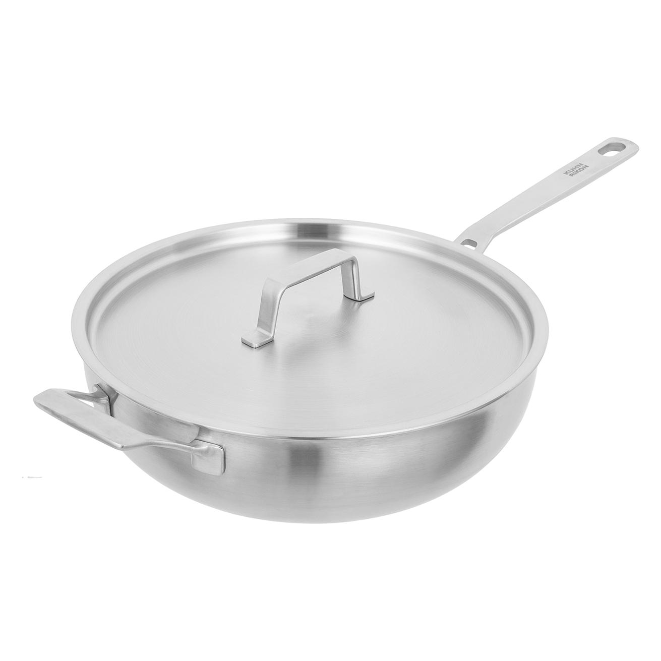 Kuhn Rikon Culinary Fiveply Wok unbeschichtet (Wok Pfanne, Aluminium, Edelstahl, 28 x 13 cm) (38506)