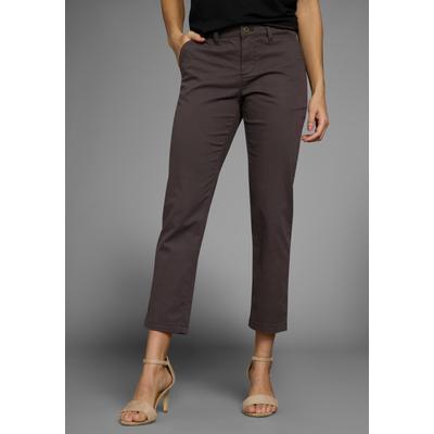 7/8-Hose DELMAO, Damen, Gr. 34 (XS), N-Gr, schwarz, Web, Obermaterial: 98% Baumwolle, 2% Elasthan, unifarben, bequem 7/8-Länge, Hosen 7/8-Hose, mit funktionalen Eingriff- & Ziertaschen