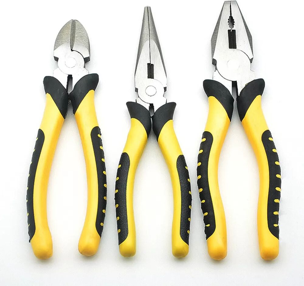 INF Industrielle 8-Zoll-Zangenset - Hochkohlenstoffstahl, Multifunktional, Starker Griff