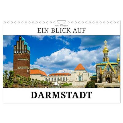 Ein Blick auf Darmstadt in Farbe (Wandkalender 2027 DIN A4 quer), CALVENDO Monatskalender