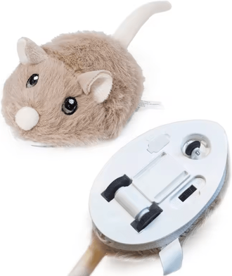 Inspire Curations Smart Moving Mouse Interactive Cat Toy beige Mouse