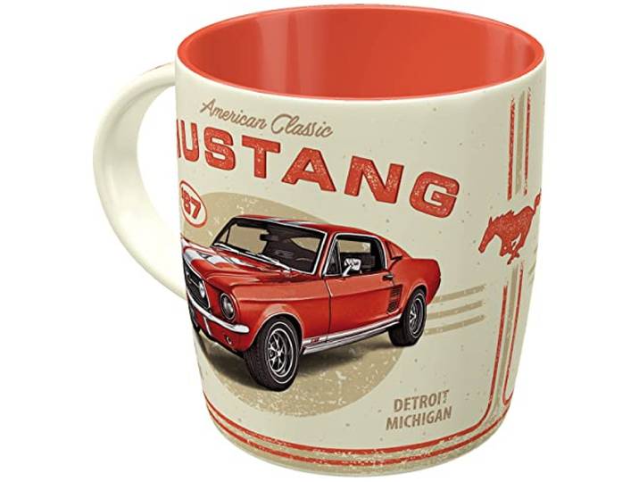 Nostalgic-Art Retro koffiemok, 330 ml, Ford Mustang – GT 1967 Red
