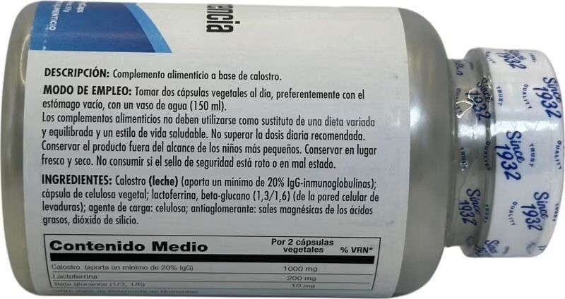 Solaray Factor De Transferencia, 60 Cápsulas Talla Única Unisex