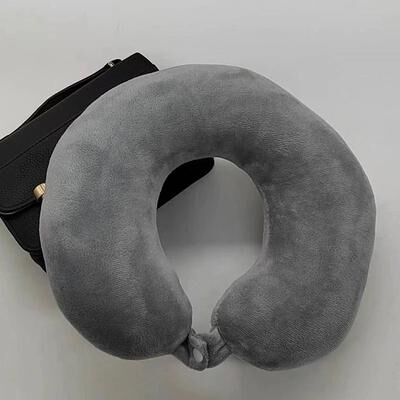 Uplift Picks Portable U Shaped Cervical Neck Pillow Soft Travel And Car Neck Support Pillow gray
