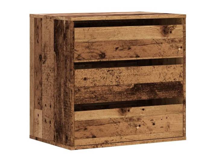 NOUVEAU Buffet bas - Commode d'angle - vieux bois - 60x41x58cm bois d'ingénierie - Anti l'humidité - pour chambre 60863