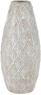 Elk Studio Elk Home Hollywell White Earthenware 8 Inch Wide Vase