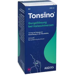 Tonsino Gurgellösung bei Halsschmerzen 1,5 mg/ml Lösung zur Anwendung in der Mundhöhle