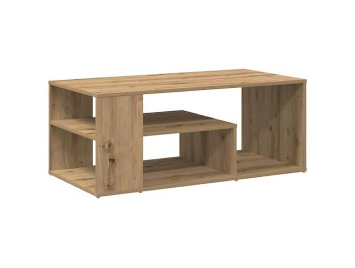 KUTYWEXFM Couchtisch Artisan-Eiche 100x50x40 cm Holzwerkstoff Praktisches Ablagefach für Ordnung im Wohnzimmer, pflegeleichte Oberfläche mit warmer Holzoptik für den Alltag.