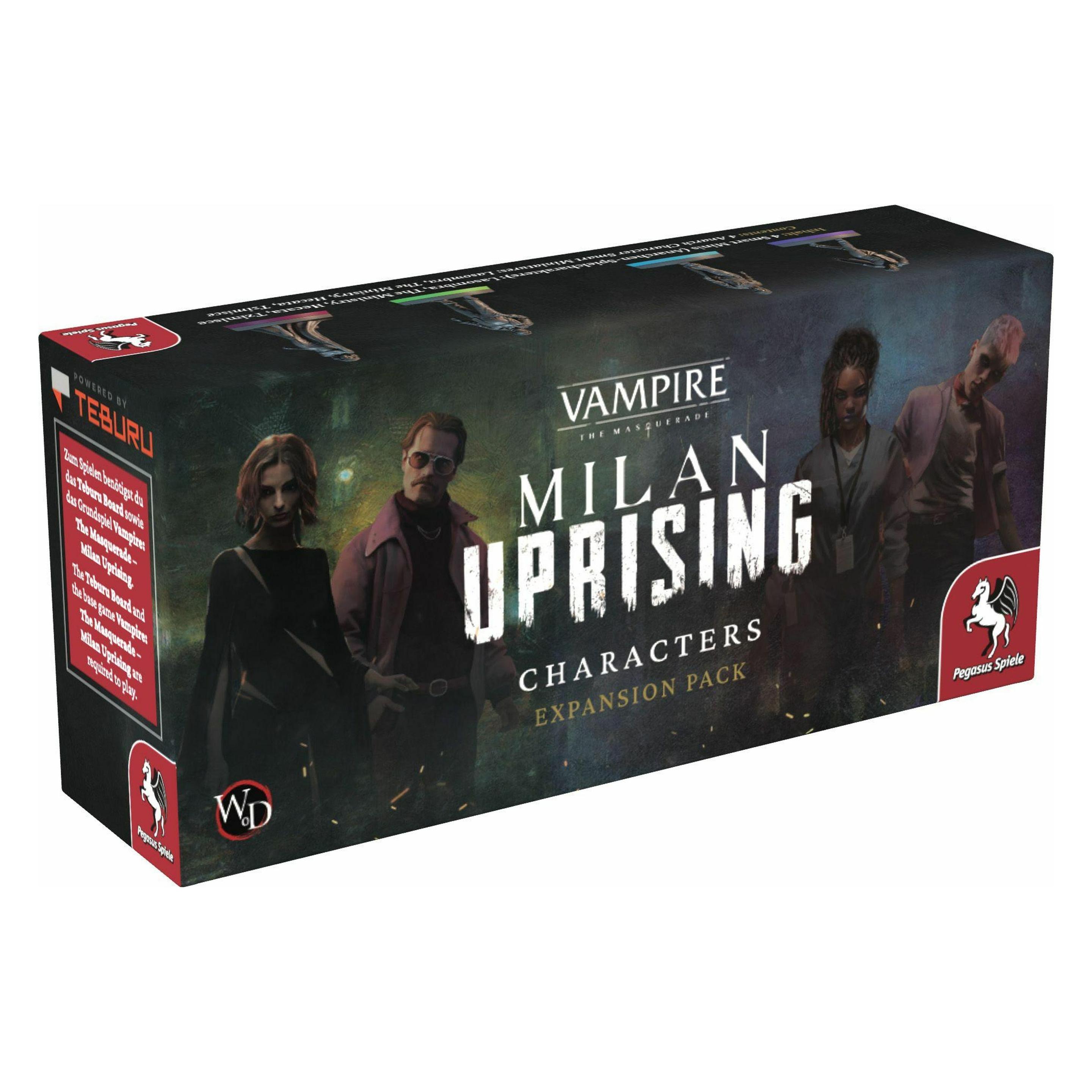 Pegasus Teburu: Vampire Milan Uprising - Spielbare Charactere (Erweiterung) (Arbeitstitel) (Deutsch, Englisch, 1 - 5 Spieler) (34033G)