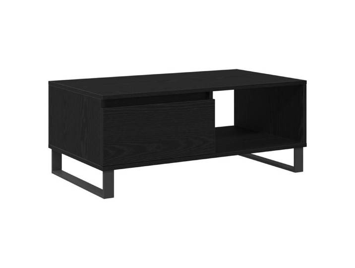 Table basse - Solomon - Petite table Rectangulaire Bois noir 90x50x36 5 cm Bois d'ingénierie JUILLET2091607