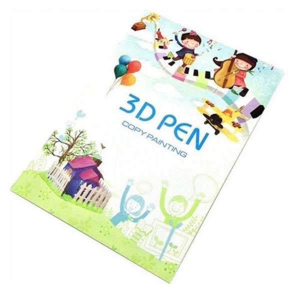 iLike S6 Painting Book for 3D Printing Pen figure creation and learning 40 Patern (Zubehör) (ILIKE)