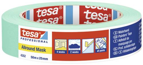 Tesa ALLROUND MASK 04352-00001-00 Kreppband Mint (L x B) 50m x 25mm 1St.