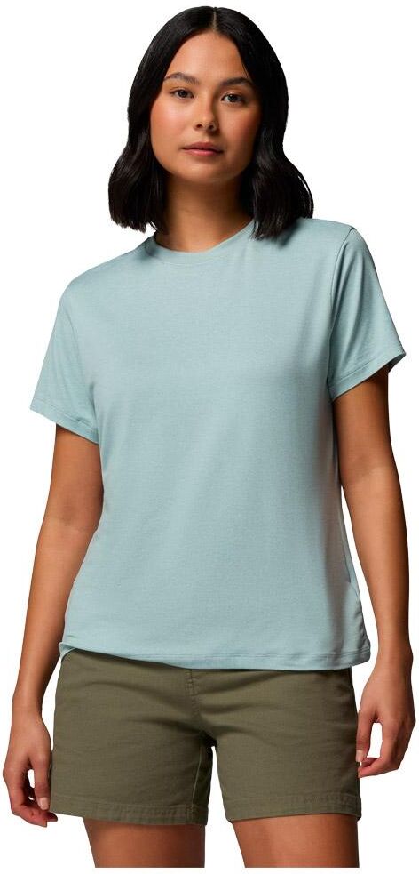 Columbia  - Parsons Point Back Graphic Crushed Blue Heather Floral Fun - S - Tee-shirt de rando