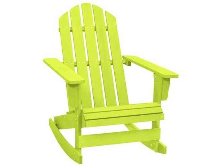 ZQQLVOO Adirondack Schaukelstuhl Massivholz Tanne Grün Für Garten Terrasse Massivholz Tanne, Grün, witterungsbeständig, pflegeleicht, ergonomisch, 110 kg belastbar