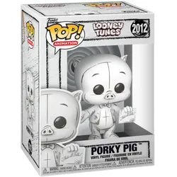 Funko - POP! - Looney Tunes: Sketched – Porky Pig Vinyl