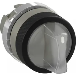 ABB P9MSLZ5I Wahlschalter 3 Positionen, transparent, beleuchtbar, Metall-Reihe