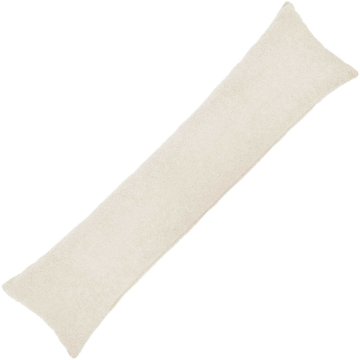 vidaXL Kussensloop HEERLEN Crèmekleurig Bouclé - 40 x 145 cm