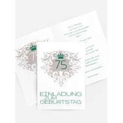 Einladung zum Geburtstag selbst gestalten mit Spruch und Fotos im Onlinedesigner bei Meine-Kartenmanufaktur.de