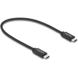 Delock Koaxiales USB 40 Gbps Kabel USB PD 3.1 240 W 0,5 m (0.50 m, USB 4, 240 W), USB Kabel