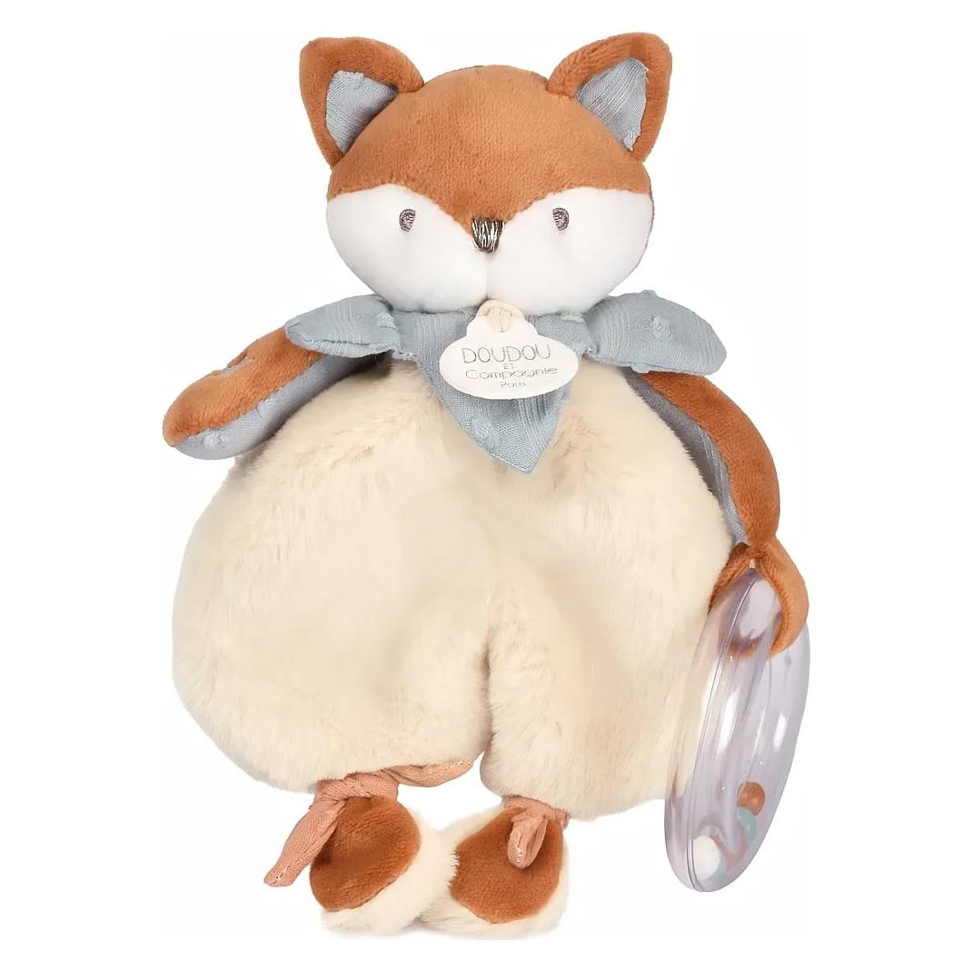 Doudou et Compagnie Timo Schmusetuch mit Rassel 18cm (18 x 14 cm) (3700335246933-3700335246933)