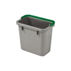 Numatic 4-Liter Eimer grau mit farbcodiertem Henkel (grün)