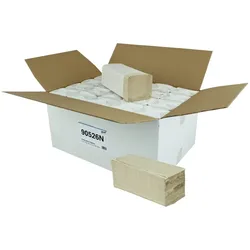 Falthandtuch Paperdi, natur, 100 % Recycling, 2-lagig, 25x21 cm, V-Falz, 
20x250=5.000 Tücher im Karton #AV.21825/5000/N