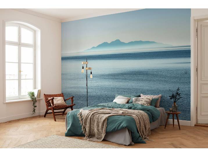 Fototapete KOMAR Vlies Fototapete - Waterside - Größe 400 x 250 cm , blau, B:400m H:250m, Vlies, Tapeten, Fototapete