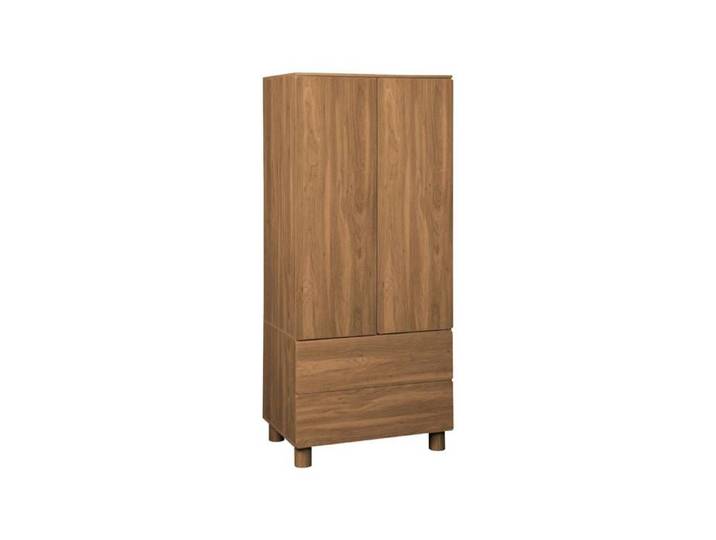 sweeek - Armoire dressing décor bois 2 portes 2 tiroirs et 1 penderie AYANA