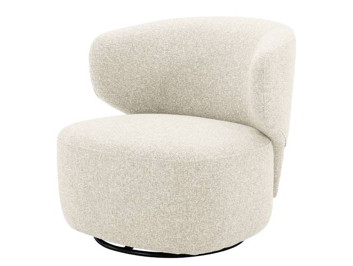 Drehsessel TOHMO Beige/Beige Strukturstoff Alara 80 x 81 x 76cm