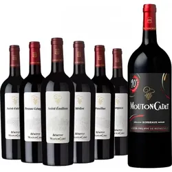 Weinpaket - Réserve Mouton Cadet - Baron Philippe de Rothschild - 6 Fl. + 1 Magnum Gratis - 6L