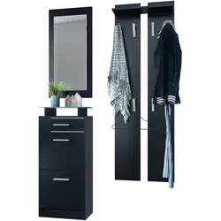 GARDEROBE Loret Front in Schwarz matt