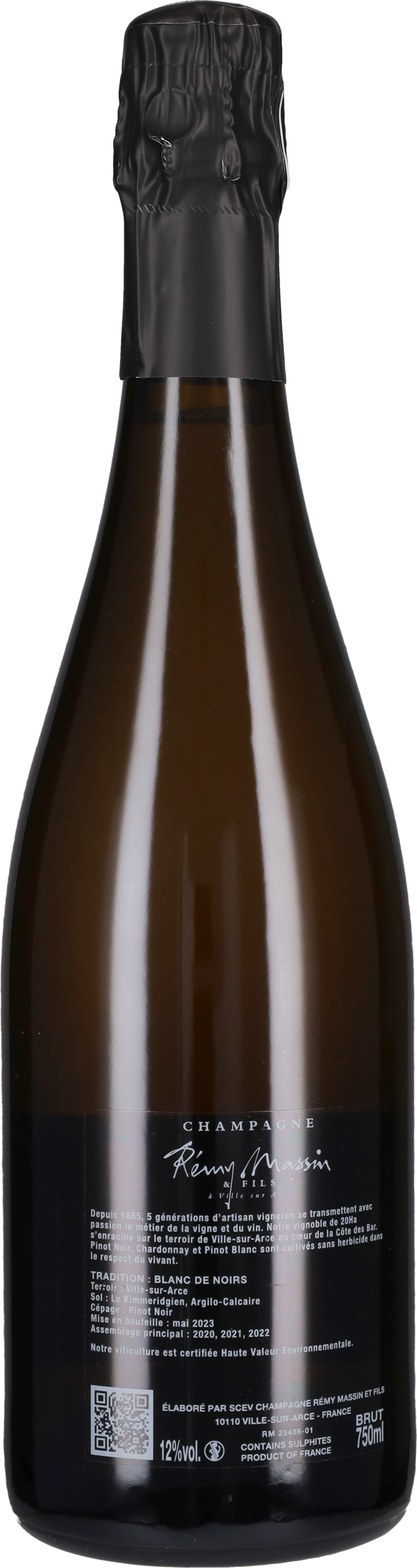 Champagne Dosage Zero Blanc de Noirs Remy Massin