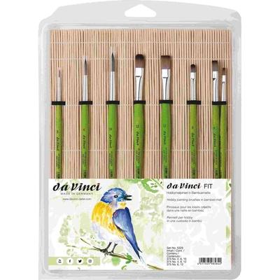 da Vinci Pinselset FIT SYNTHETICS Hobby- und Schulmalpinsel FIT in Matte, Serie 5329, 8er Set