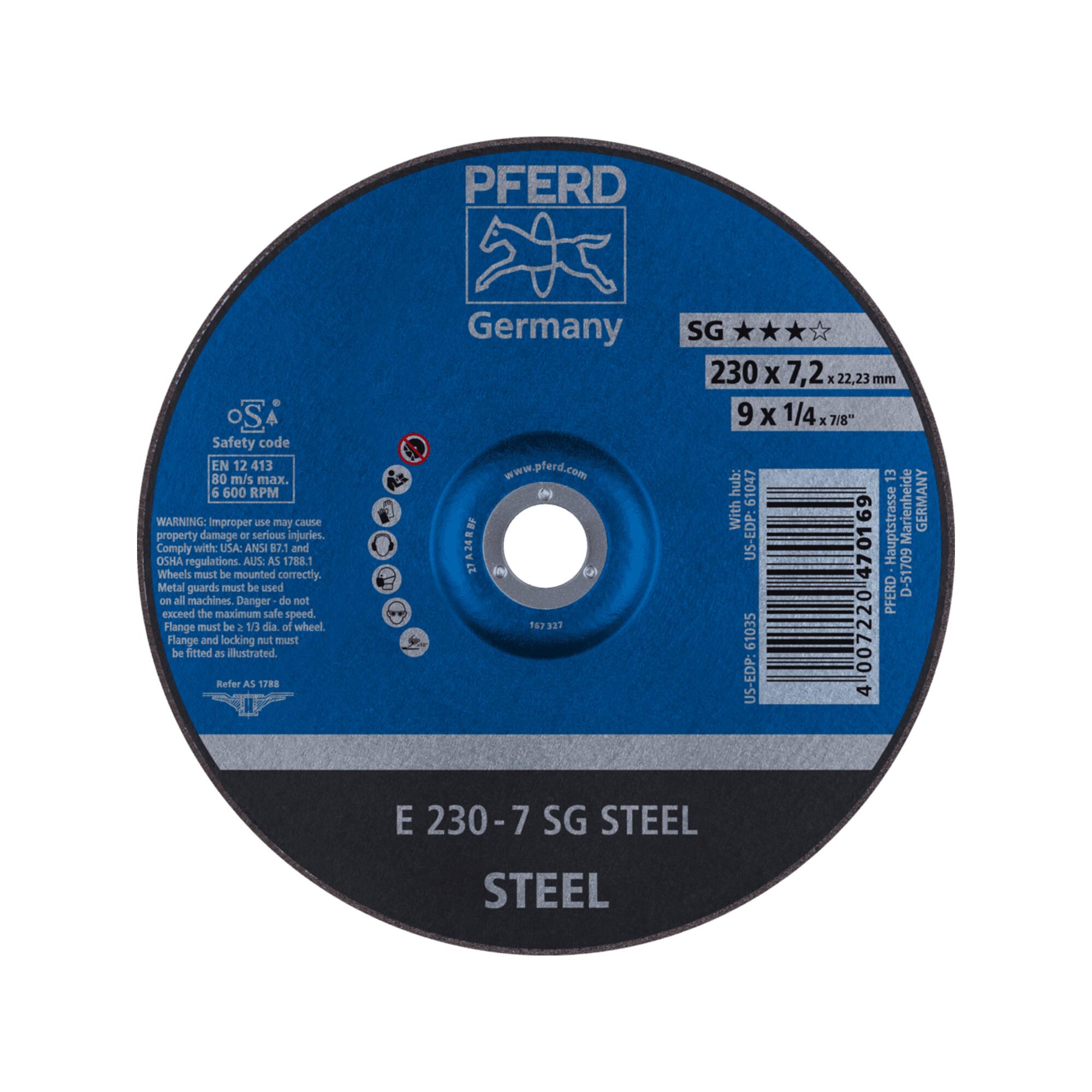 PFERD Schruppscheiben E 230-7 SG STEEL (4007220470169)