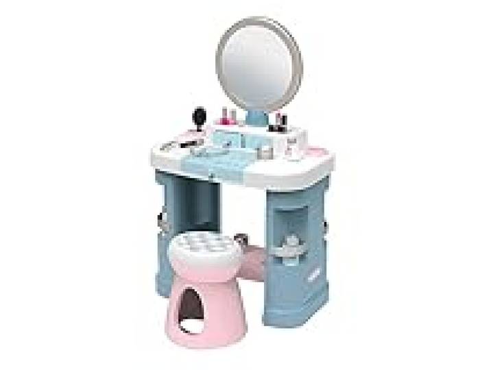 Smoby - My Beauty Coiffeuse - Coiffeuse Beauté pour Enfant - Coiffure + Onglerie + Maquillage Factice - 15 Accessoires - A Partir de 3 Ans - Fabrication Française