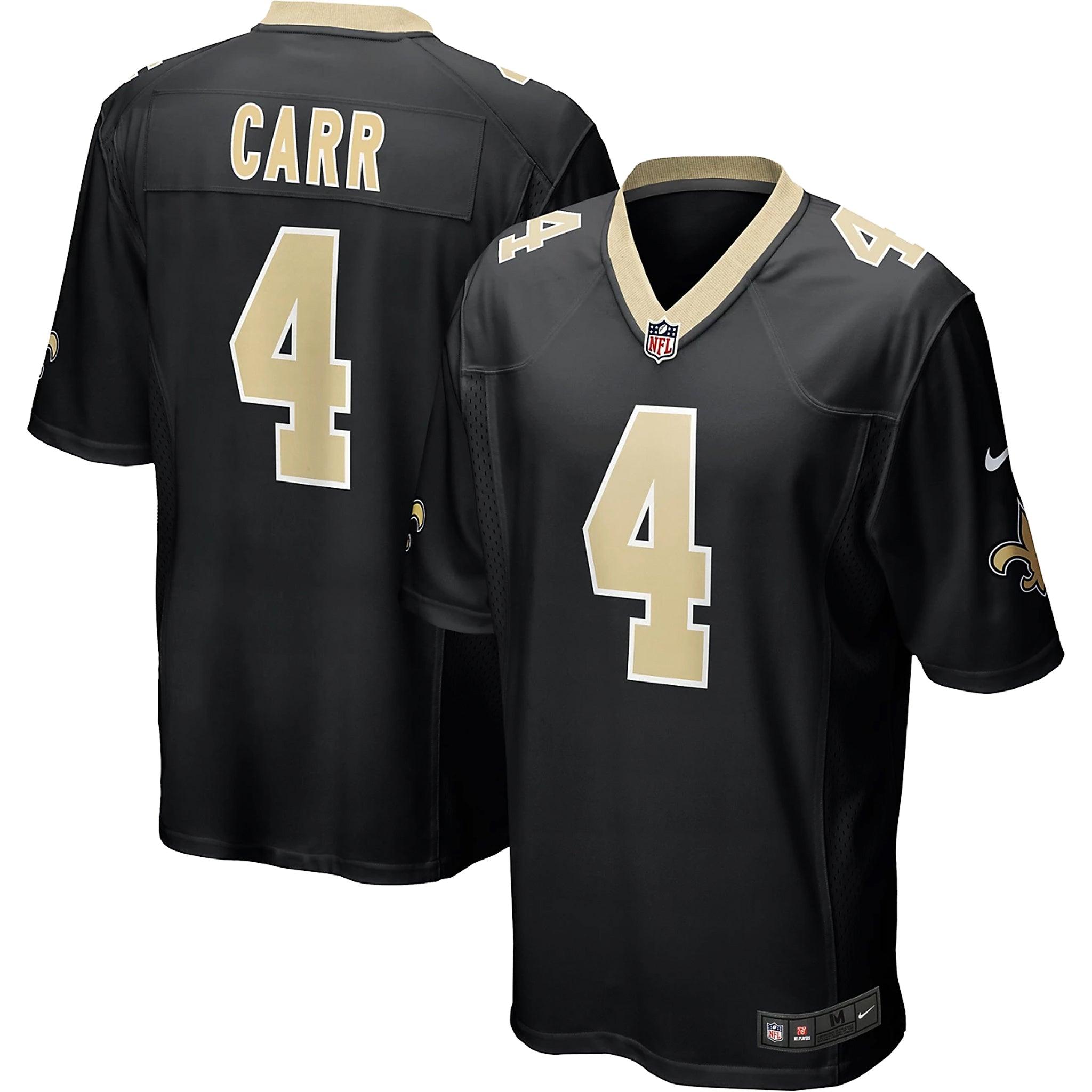 Nike NFL New Orleans Saints 4 Derek Carr Heimspiel-Trikot