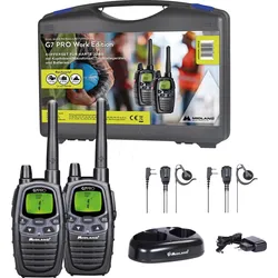 MIDLAND G7 P-K-2 - Funkgeräte, G7 Pro, PMR+LPD, 16/69 Kanäle, 2er Kofferset