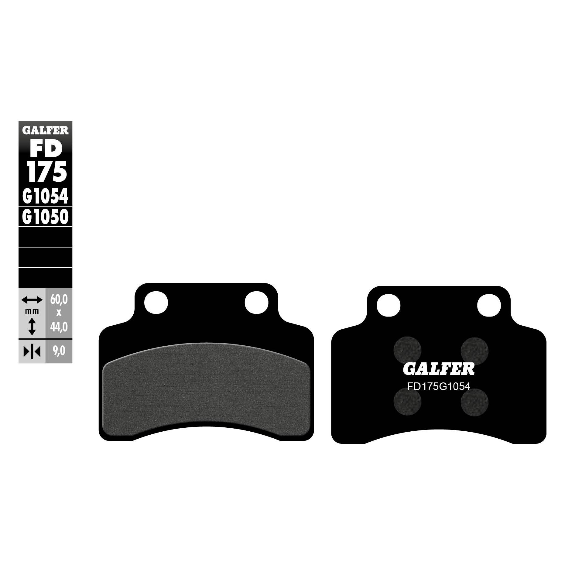 Galfer Bike Galfer Bremsbelag FD175 Organisch FD175-G1054 KBA FD175-G1054 8400160001756 (Organisch (Resin)) (FD175-G1054)