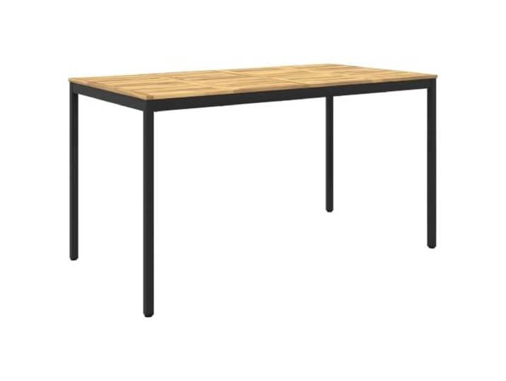 Roanoer Gartenbar-Tisch 196x100,5x105 cm Stehtisch Holz Weiß Schwarz Vielseitiger Stehtisch für Terrasse und Veranda, ideal als Bartisch und Esstisch nutzbar mit robuster Akazienholz-Platte.